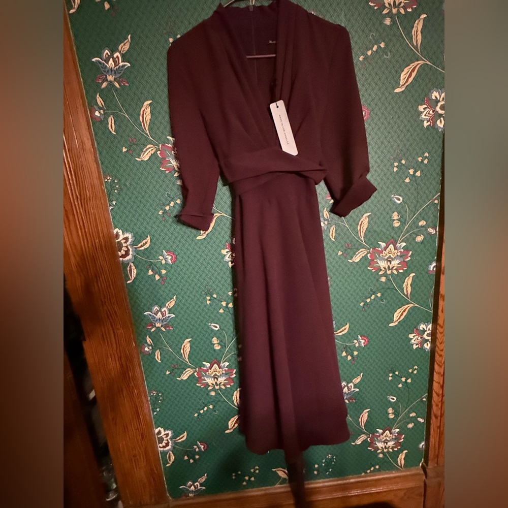 Black Halo Elegant Deep Purple Women's Dress